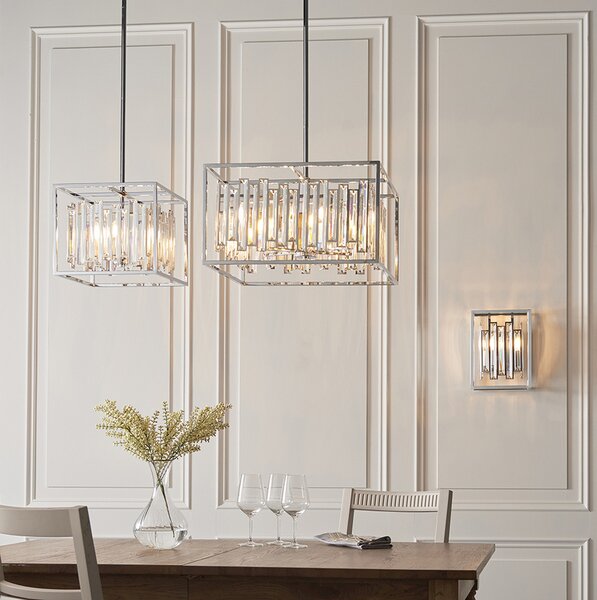 Endon glamour modern függeszték acadia króm átlátszó end81930