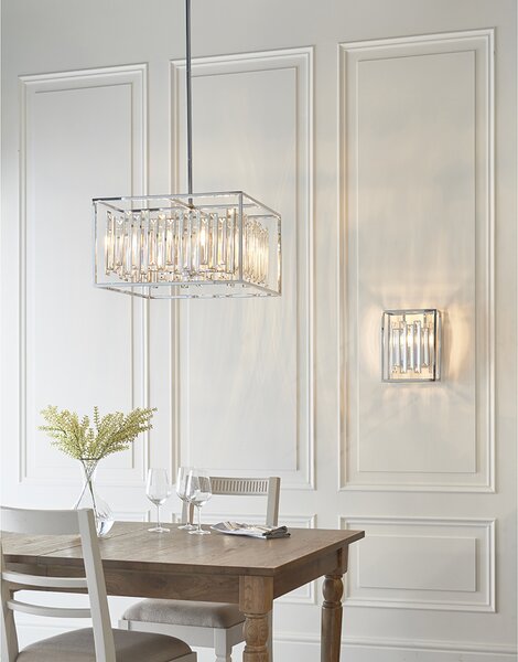 Endon glamour modern függeszték acadia króm átlátszó end81931