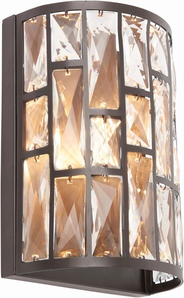 Endon glamour klasszikus fali lámpa belle antik bronz átlátszó end69392