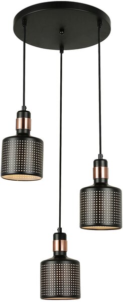 Italux Modern Függeszték Restenza Fekete ITXPND-2439-3-BK