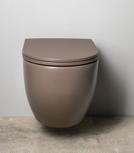 Isvea Isvea, INFINITY fali WC-csésze, perem nélküli, 36,5x53cm, bézs, 10NF02005-2H