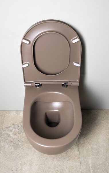 Isvea Isvea, INFINITY fali WC-csésze, perem nélküli, 36,5x53cm, bézs, 10NF02005-2H