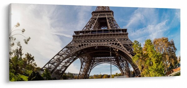 Kép - Eiffel-torony színes (120x50 cm)
