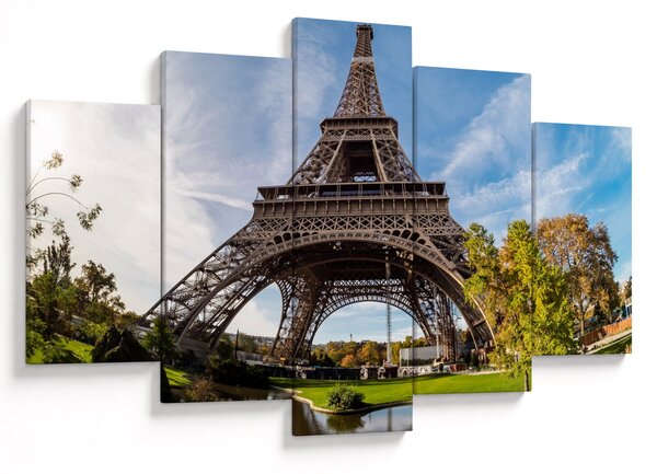 Kép - Eiffel-torony színes (150x105 cm)