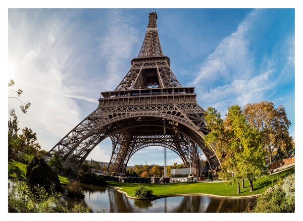 Kép - Eiffel-torony színes (70x50 cm)