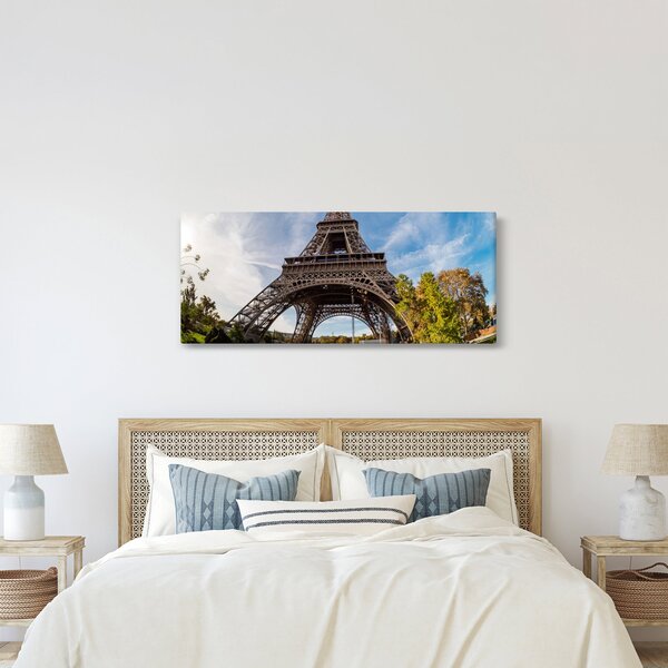 Kép - Eiffel-torony színes (120x50 cm)