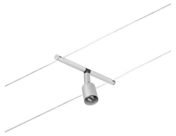 Paulmann Wire Salt kötélrendszer, 5-ágú 5 m króm, Alu / szürke / cink, Folyosó, fém, Modern