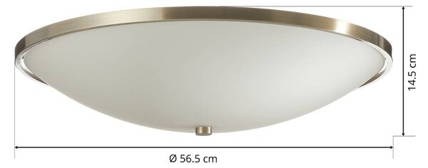 ORION TALYA finom mennyezeti lámpa, 56,5 cm, dimmelhető, Bronz / antik sárgaréz, Nappali / Étkező, fém, Antik