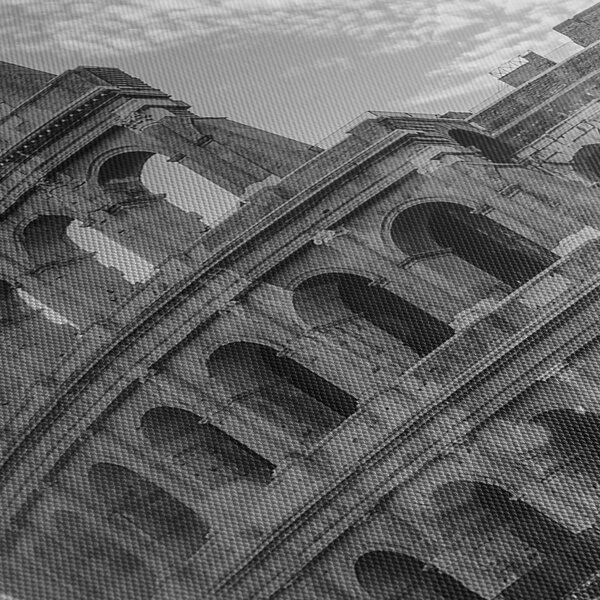 Kép - Colosseum Rómában, fekete-fehér (70x50 cm)