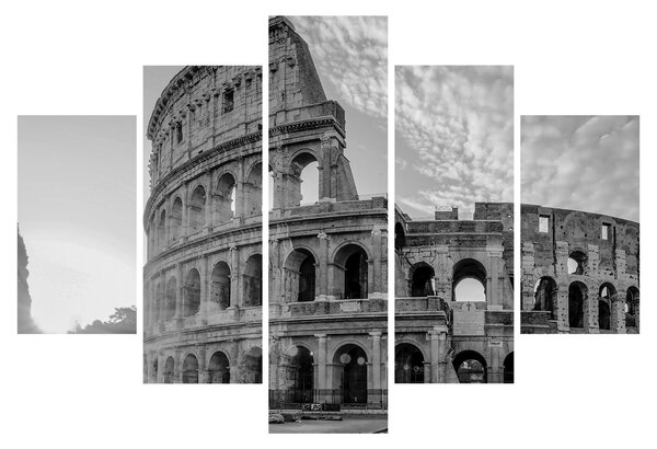 Kép - Colosseum Rómában, fekete-fehér (150x105 cm)