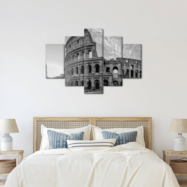 Kép - Colosseum Rómában, fekete-fehér (150x105 cm)