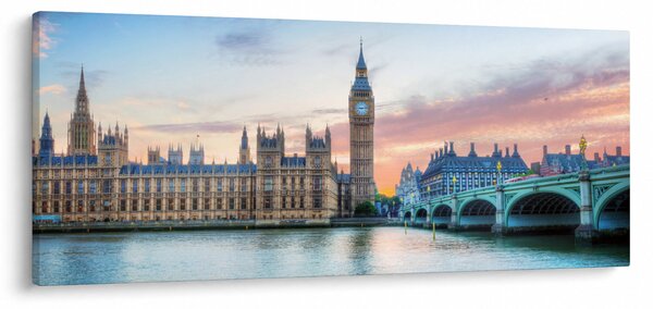 Kép - London pasztell színekben (120x50 cm)