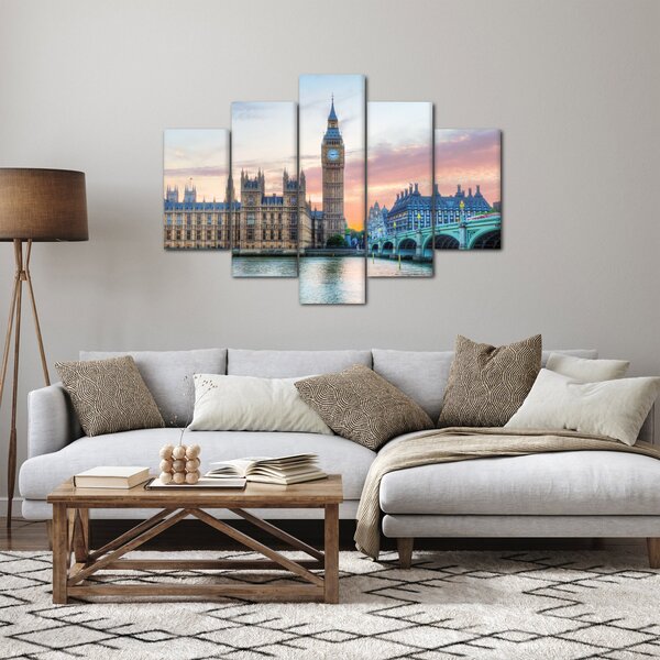 Kép - London pasztell színekben (150x105 cm)