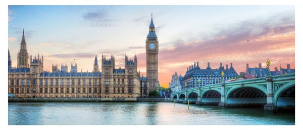 Kép - London pasztell színekben (120x50 cm)