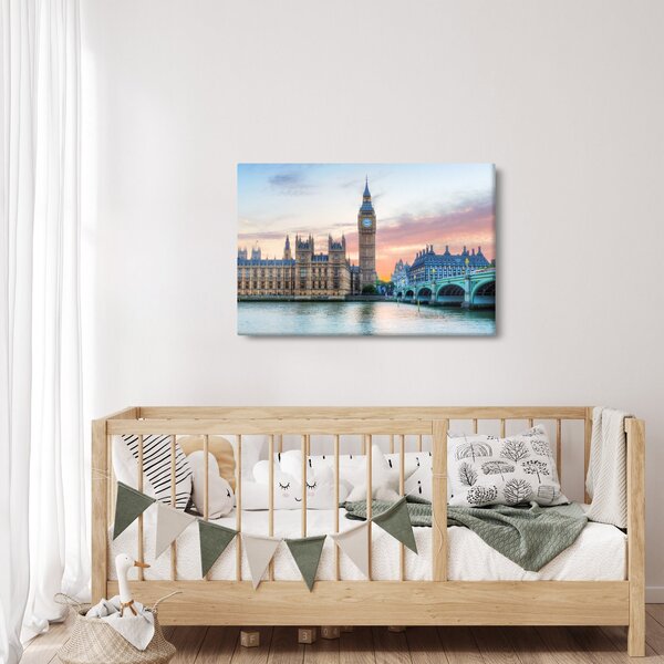 Kép - London pasztell színekben (90x60 cm)