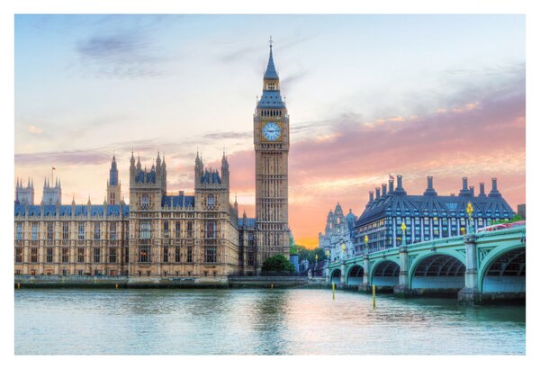 Kép - London pasztell színekben (90x60 cm)