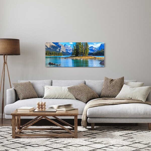 Kép - Hegyvidéki táj folyóval (120x50 cm)
