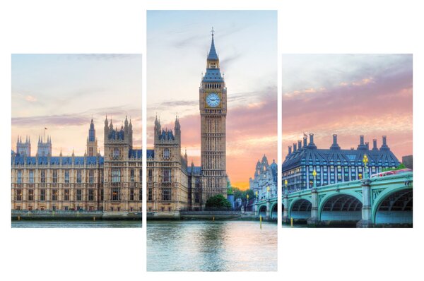 Kép - London pasztell színekben (90x60 cm)
