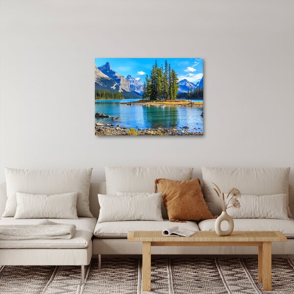 Kép - Hegyvidéki táj folyóval (70x50 cm)