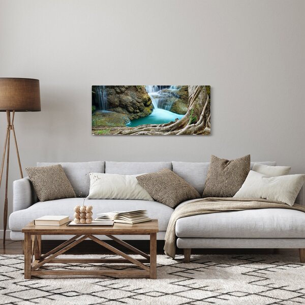 Kép - Folyó vízesésekkel (120x50 cm)