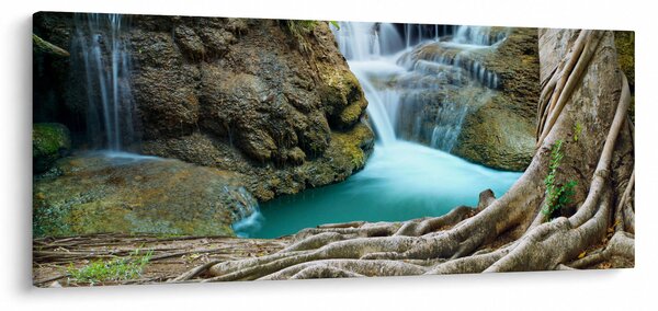Kép - Folyó vízesésekkel (120x50 cm)