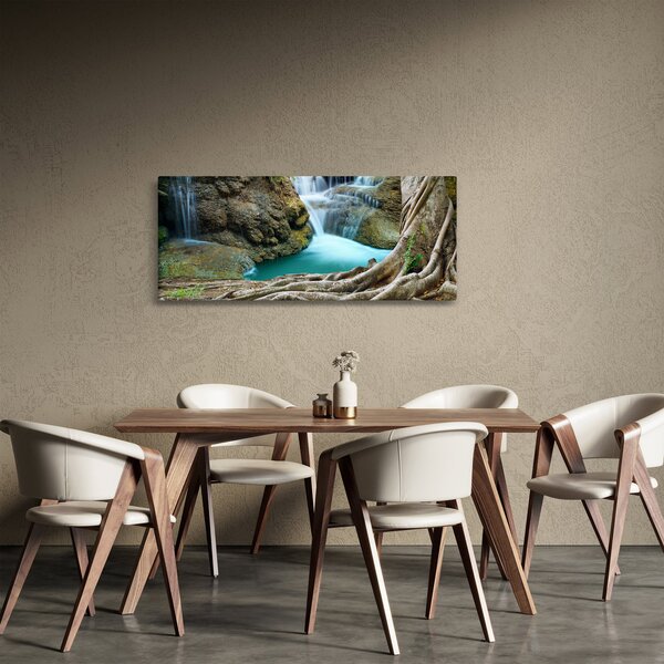 Kép - Folyó vízesésekkel (120x50 cm)