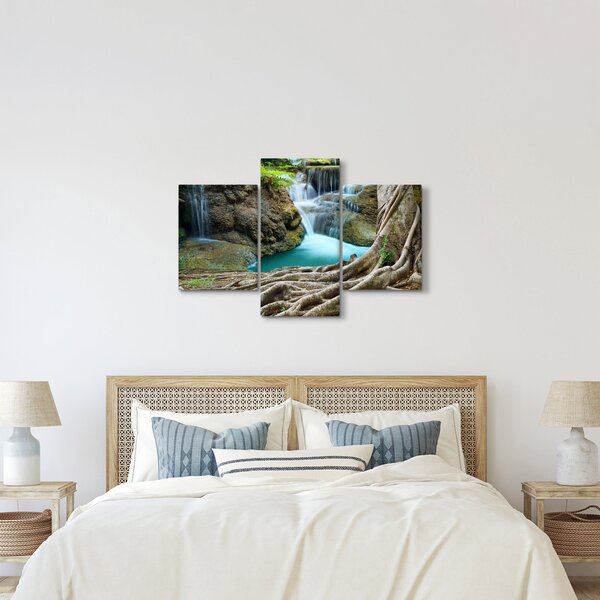 Kép - Folyó vízesésekkel (90x60 cm)