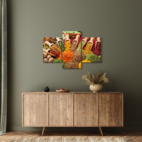 Kép - Fűszerek a világ minden tájáról (90x60 cm)