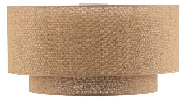 Euluna Boho mennyezeti világítás, barna, átmérő 60 cm, textil, dimmelhető, Barna / rozsda, Nappali / Étkező, Textil / szövet / selyem, Vidéki otthon / Rusztikus