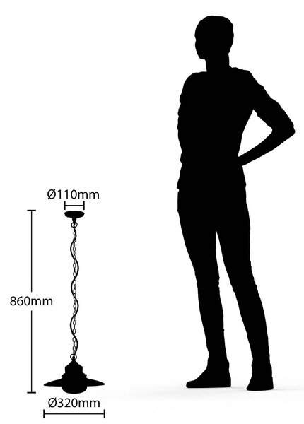 Lindby kültéri függőlámpa Roisin, antracit, fém, Ø 32cm, dimmelhető, Alu / szürke / cink, fém, Tengeri