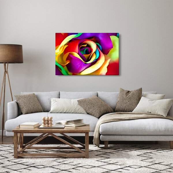 Kép - Színes rózsa (90x60 cm)