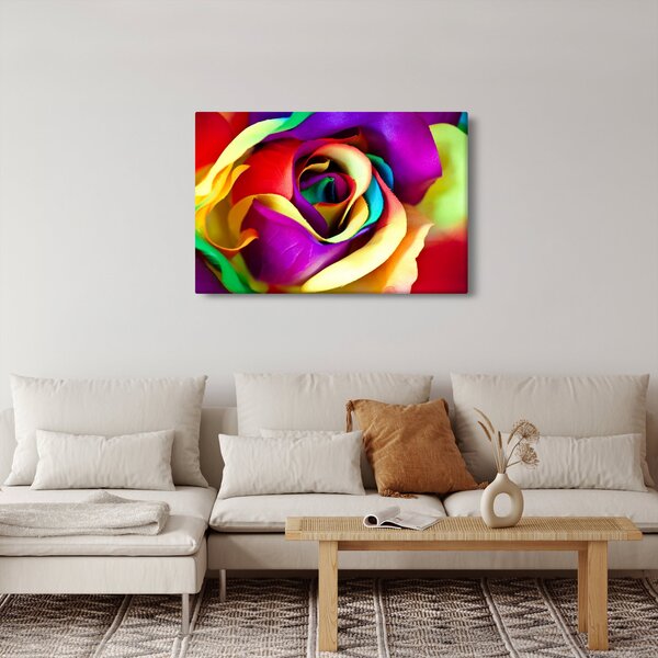 Kép - Színes rózsa (90x60 cm)
