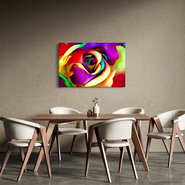 Kép - Színes rózsa (90x60 cm)