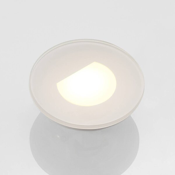 Arcchio LED-es süllyesztett lámpa Vexi, Ø 7,8 cm, fehér, alumínium, CCT, dimmelhető, Fehér / opál, Nappali / Étkező, Alumínium, Modern