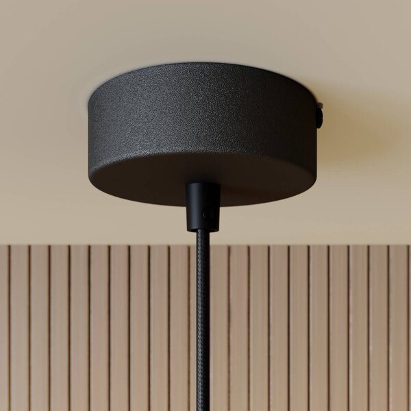 SIGMA Rif fém lógó világítás, fekete, Ø 25 cm, dimmelhető, Fekete, Nappali / Étkező, fém, Modern