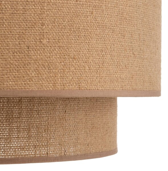 Duolla Boho függő világítás, barna, átmérő 45 cm, textil, dimmelhető, Barna / rozsda, Nappali / Étkező, Textil / szövet / selyem, Vidéki otthon / Rusztikus