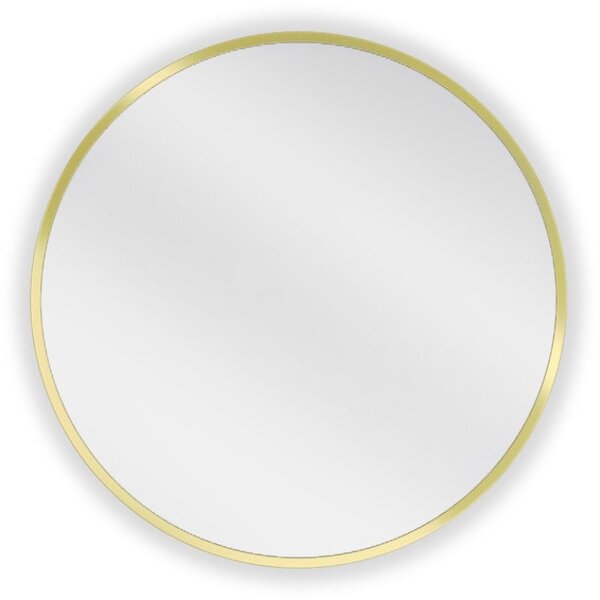 Mexen Loft fürdőszobai kerek tükör 40 cm, arany keret - 9850-040-040-000-50