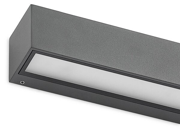 Arcchio Lengo LED fali világítás, 50 cm, 1 izzó, antracit, CCT, Fekete, Alumínium, Modern