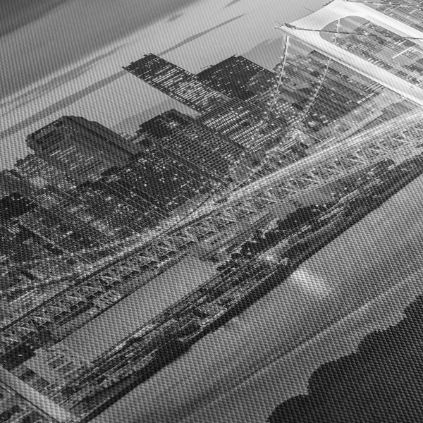 Kép - A nagyváros a sárga toronnyal (120x50 cm)