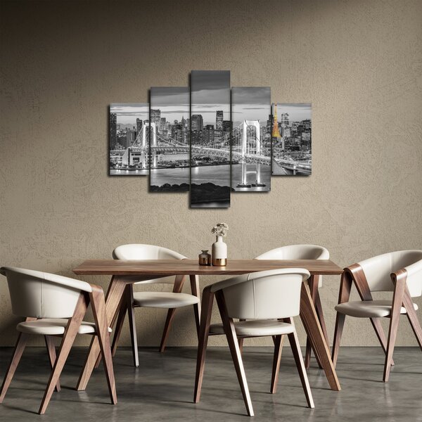Kép - A nagyváros a sárga toronnyal (150x105 cm)