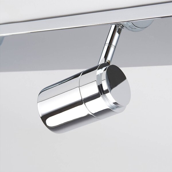 Lindby fürdőszobai mennyezeti lámpa Dejan, 85cm, 4 lámpás, króm, IP44, dimmelhető, Króm / ezüst, Fürdőszoba, fém, Modern