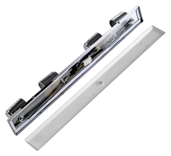 Lindby fürdőszobai mennyezeti lámpa Dejan, 85cm, 4 lámpás, króm, IP44, dimmelhető, Króm / ezüst, Fürdőszoba, fém, Modern
