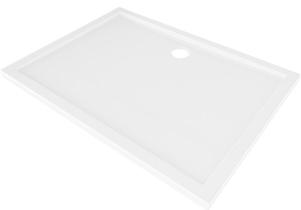 Mexen Flow négyszögletes slim zuhanytálca 95 x 70 cm, fényes fehér - 46R107095