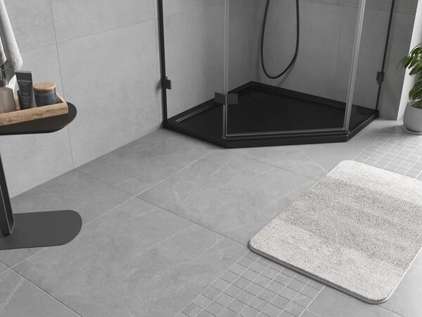 Mexen Flow ötszögletű slim zuhanytálca 80 x 80 cm, fekete matt - 46P708080