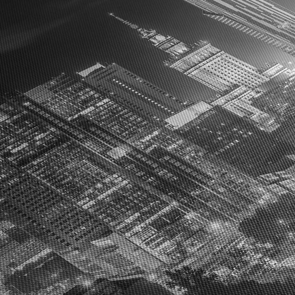 Kép - Fekete-fehér New York (120x50 cm)