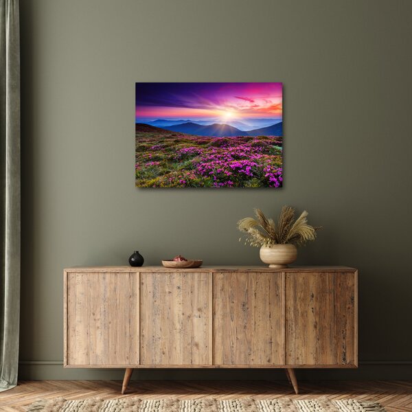Kép - Hegyi virágzó táj (70x50 cm)