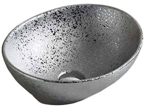 Mexen Elza 41 x 33 cm-es pultra szerelhető mosdó, ezüst - 21014052