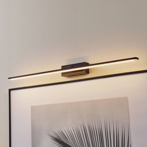 MCJ LED fali lámpa Miroir 80 cm fekete 3000K, Fekete, Fürdőszoba, Alumínium, Modern
