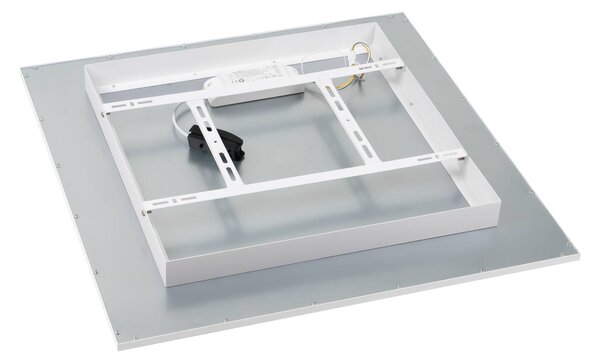 Lindby Luay LED panel, 60 x cm, fehér, 3000-6000K, dimmelhető, Fehér / opál, Konyha, Műanyag, Modern