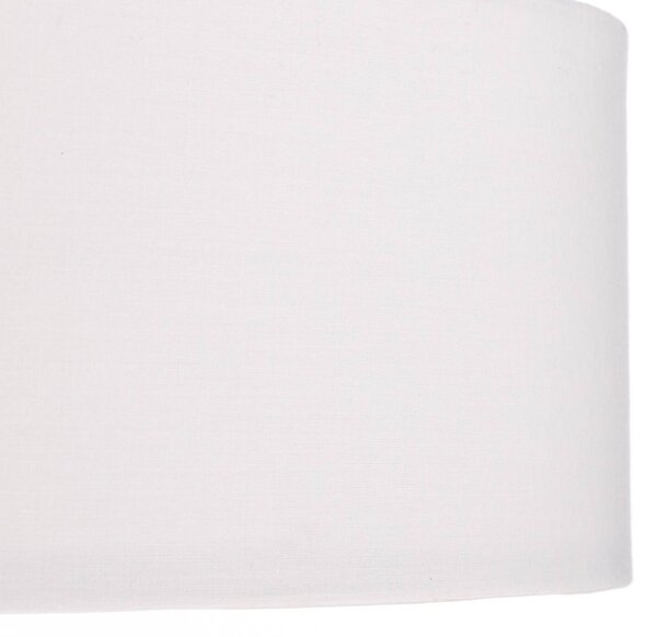 Lindby függőlámpa Sebatin, Ø 50 cm, fehér, szövet, E27, dimmelhető, Fehér / opál, Nappali / Étkező, Textil / szövet / selyem, Modern